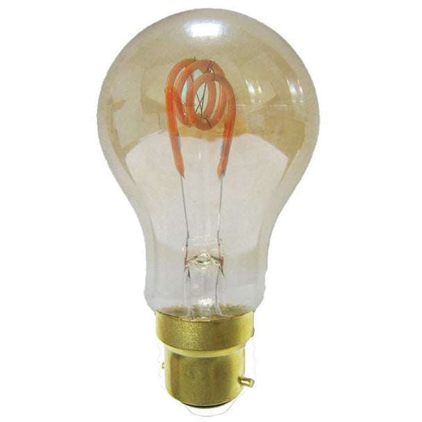 Pack Of 3 2W A60 Quadloop Led Lamp Dimmable B22 2200K 230Vac