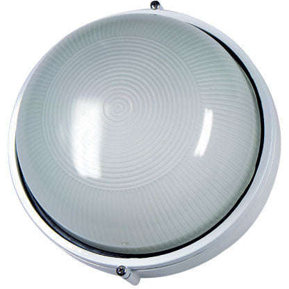 230vac 6w White Led Bulkhead (6000k) 192mm Dia. Ip54