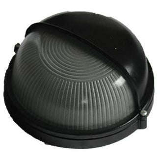 230vac 6w Black Led Eyelid Bulkhead (6000k) 240mm Dia. Ip54