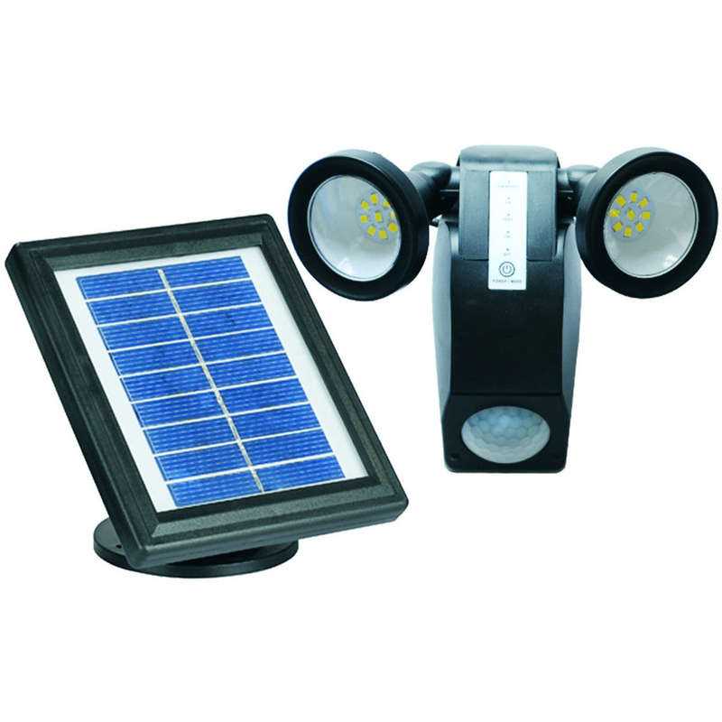Solar Spot Light 2 X 1.8W/ 200LM C/W 2.3W PV Panel