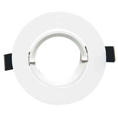 Pack Of Six 88Mm Plastic Recessed Downlight White