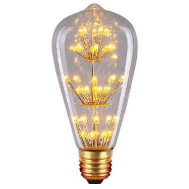Pack Of 3 3W St64 Scattered Led Lamp E27 Warm White 230Vac
