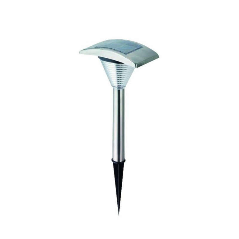S/Steel LED Solar Garden Light 365Hx125DIA. 1.2V 4x50mA