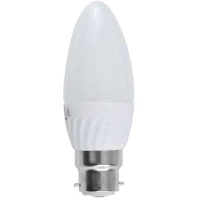 Pack Of Six 230Vac Warm White Led Candle Lamp 3W B24