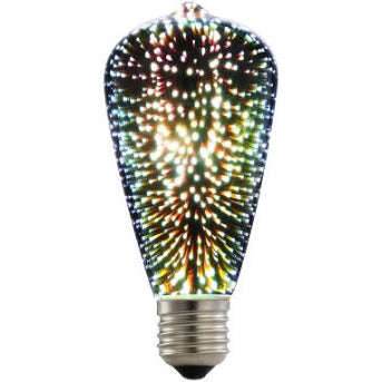 1.5W St64 Led 3D Effect Lamp E27 230Vac