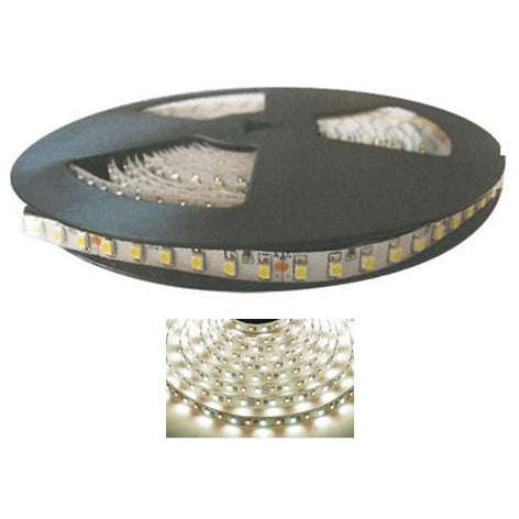 12vdc 60/M Led Warm White Flex Strip White PCB Non W/Proof /5m