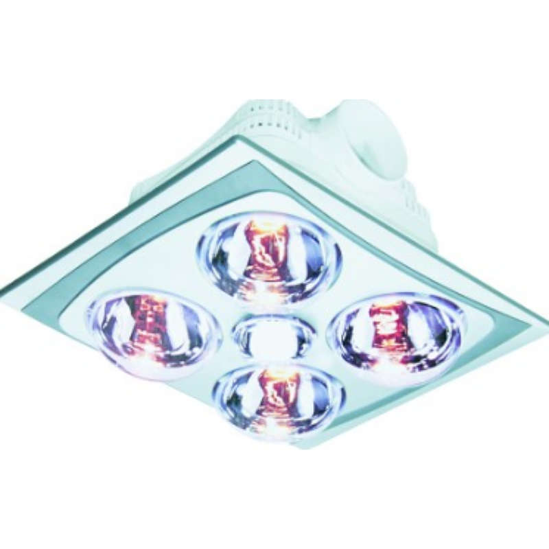 Bathroom Heating Lamp & Light - 4 Lamp - Metal Finish