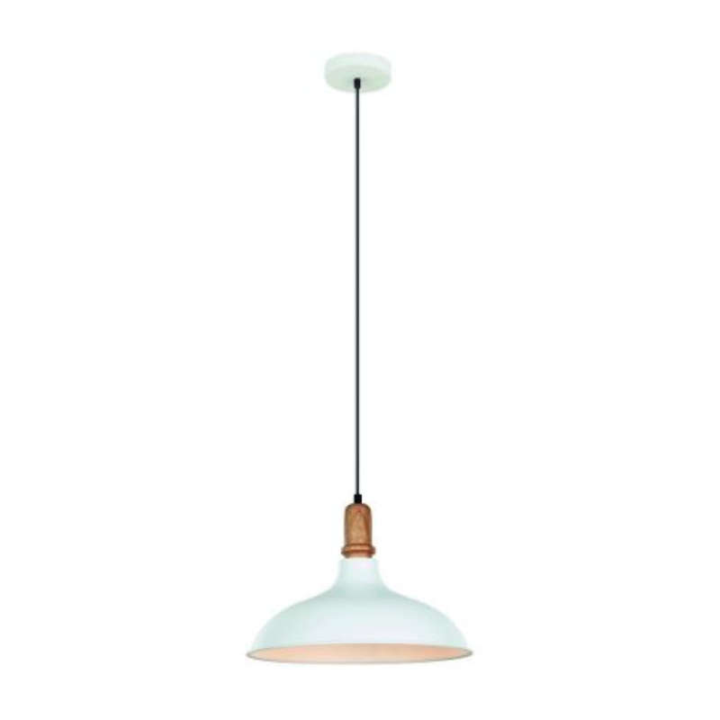 Scandinavian Pendant Light - White Bowl Shape