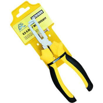 6 Wire Stripper. High Carbon Steel, Nickle Alloy Plated