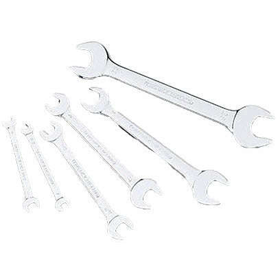 6 Piece Double Open End Wrench Set 6X7.8X9,10X11,12X13,14X15,16X