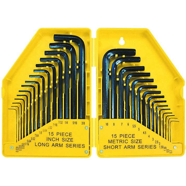 30 Piece Hey Key Set 0.028-3/8 & 0.7-10Mm