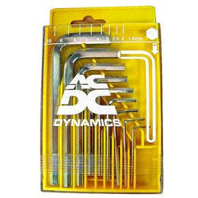 9 Piece Hex Key Set 1.5-10Mm Nickel Plated