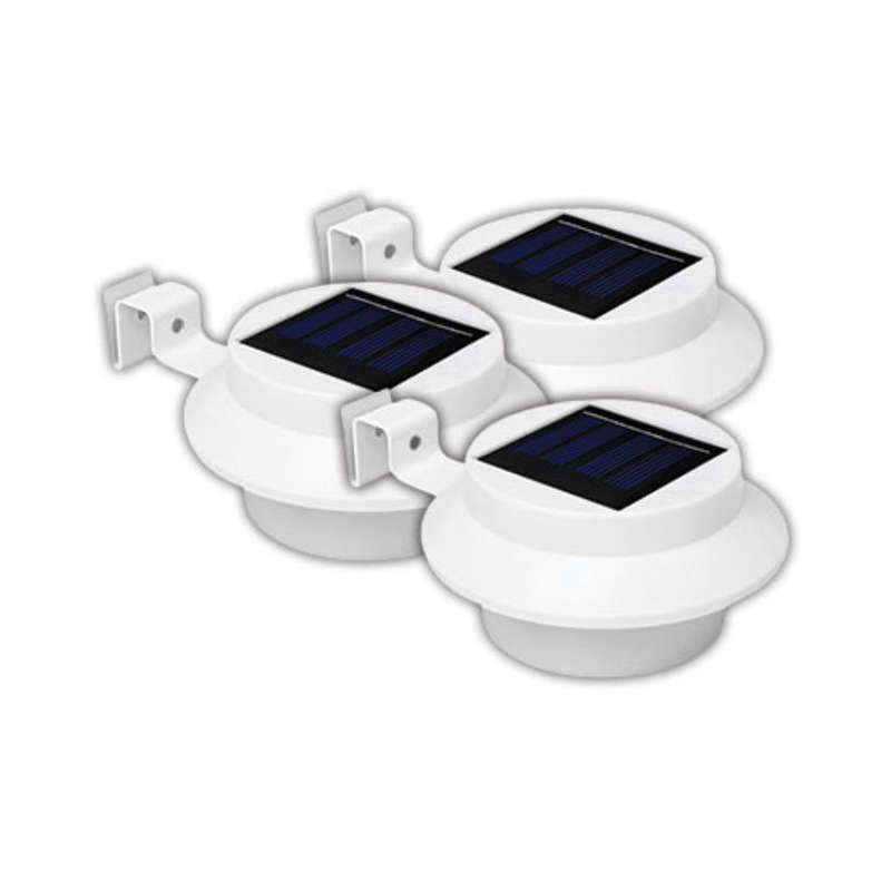 Solar Gutter & Wall Light 3 Pack