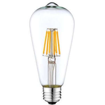 6W Led Pear Shape Lamp E27 Base Warm White 220-240Vac