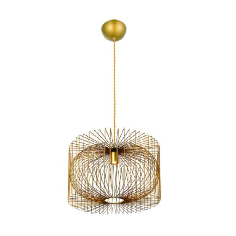 Scandinavian Pendant Light - Gold Metal