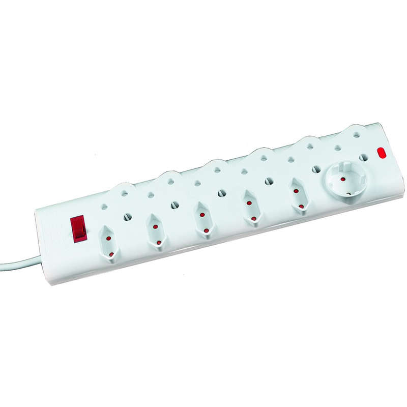 6x16A + 5x2 Pin Euro + 1 Shuko Multiplug with Overload