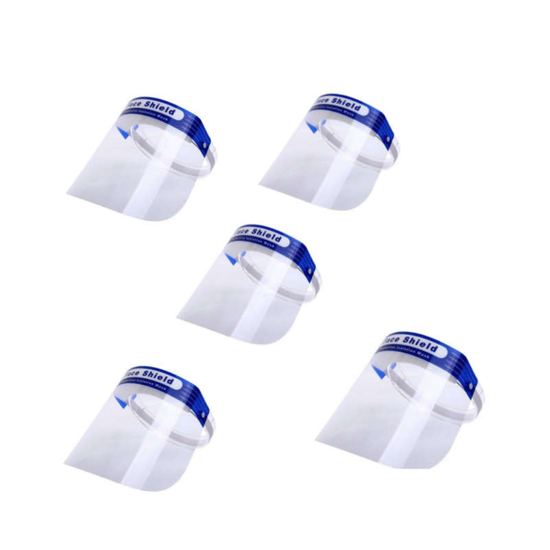 Pack of 5 Face Shields Extra Wide Adjustable