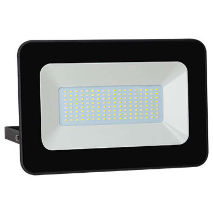 Pack Of 6 100W Warm White Led Alum. Flood Light Ip65 120-265Vac