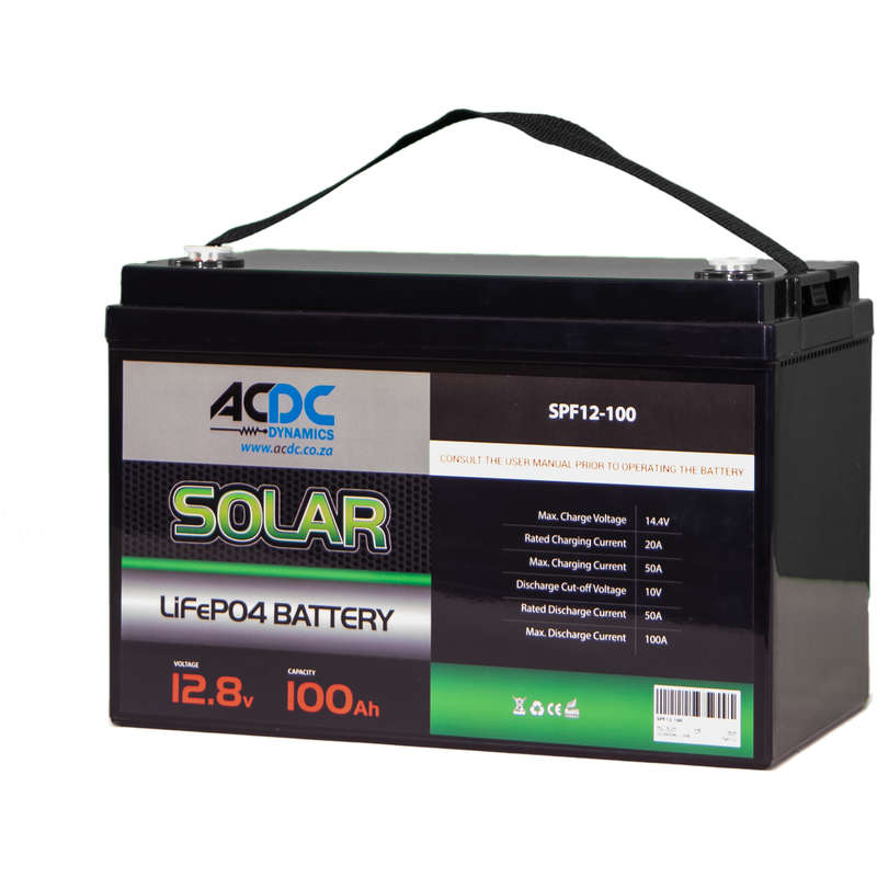 1280Wh 100AH 12.8V LIFePO4 Battery C/W BMS