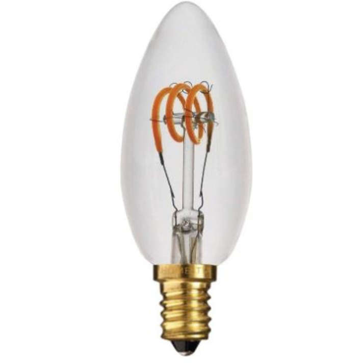 Pack Of 6 Pack Of 3 2W Candle Quadloop Led Lamp Dimmable E14 2200K 230Vac