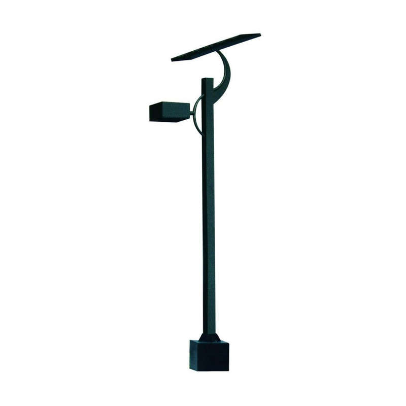 Solar Garden Lamp 4M Pole + LED 9W 6500k, Excludes Batteries