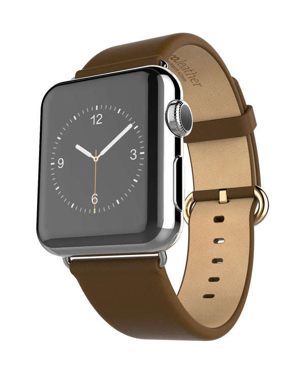Hoco - Art Series Classic Real Leather Watchband for Apple Watch 38 mm - Black