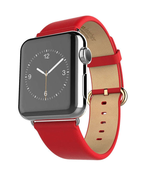 Hoco - Art Series Classic Real Leather Watchband for Apple Watch 38 mm - Black