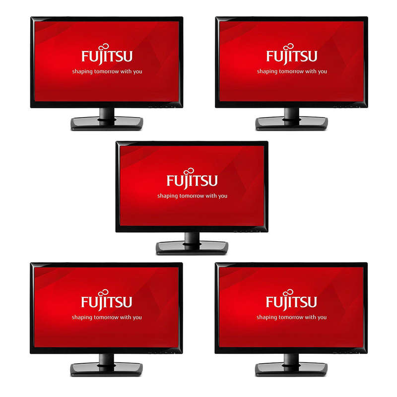 REFURBISHED - 5 X FUJITSU L22T-6 - 21.5INCH - LCD - COMPUTER MONITOR - B-GRADE
