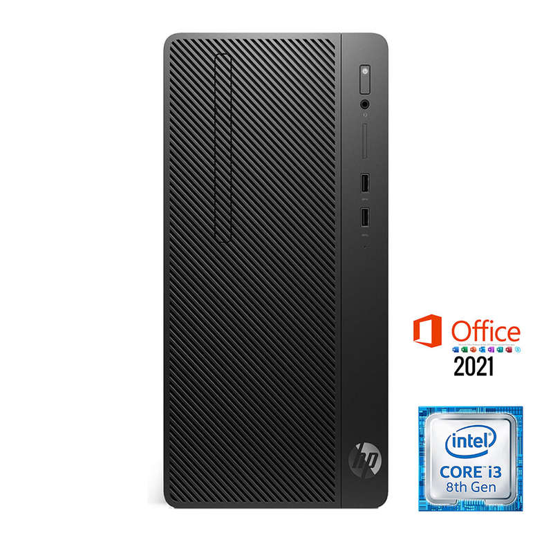 REFURBISHED - HP 290 G2 MICRO TOWER - I3 8100 - 8GB DDR4 - 256GB SSD - MS OFFICE 2021 - COMPUTER