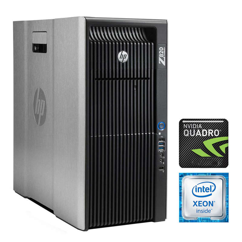 REFURBISHED - HP Z820 - XEON E5 2665  - 64GB DDR3 - 256GB SSD + 10TB HDD - NVIDIA QUADRO K4000 - ...