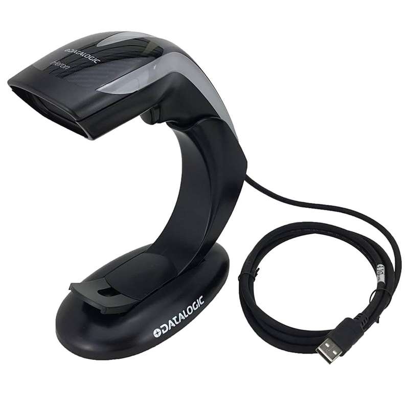 REFURBISHED - DATALOGIC HERON HD3130 BK - HANDHELD USB BARCODE SCANNER - POS