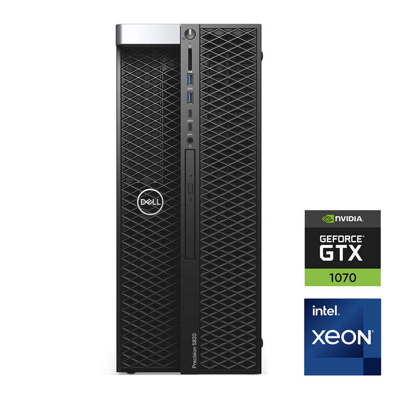 REFURBISHED - DELL PRECISION 5820 - XEON - W-2223 - 64GB DDR4 - 256GB SSD - 8GB NVIDIA GEFORCE GT...