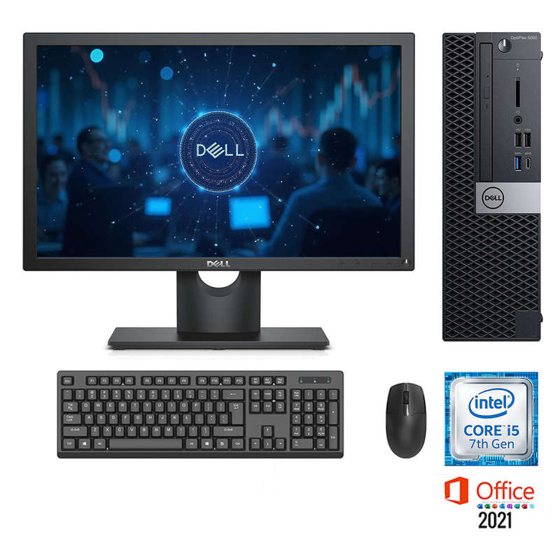 REFURBISHED - DELL OPTIPLEX 5050 SFF - I5 7500 - 8GB DDR4 - 256GB SSD - 19.5INCH - DELL - E2016H ...
