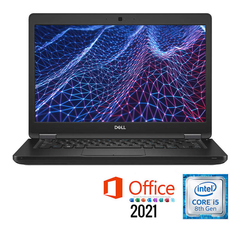 REFURBISHED - DELL LATITUDE 5490 - I5 8250U - 8GB DDR4 - 256GB SSD - 14 INCH - MS OFFICE 2021 - L...