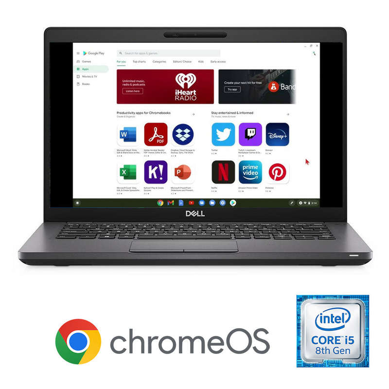 REFURBISHED - DELL LATITUDE 5400 CHROMEBOOK - I5 8250U - 8GB DDR4 - 256GB NVME SSD - 14 INCH - LA...