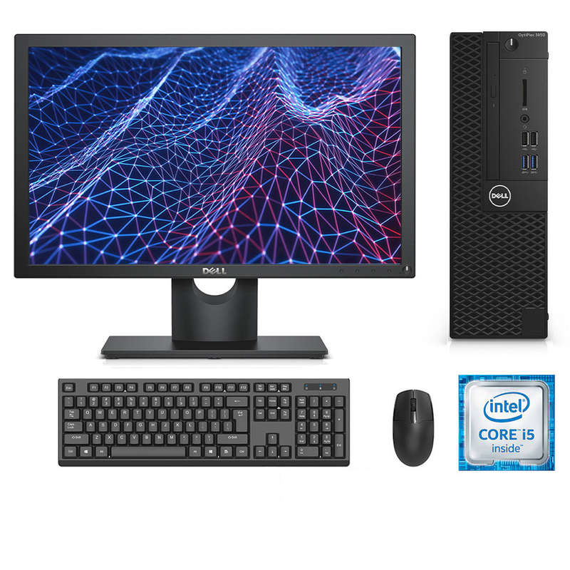REFURBISHED - DELL OPTIPLEX 3050 SFF - I5 6400 - 8GB DDR4 - 256GB SSD - 18.5 INCH - DELL E1916H -...