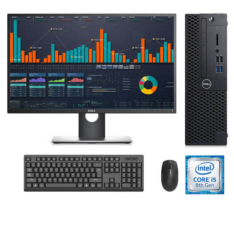 REFURBISHED - DELL OPTIPLEX 3060 SFF - I5 8400T - 8GB DDR4 - 256GB SSD - 23INCH - DELL - P2317H -...