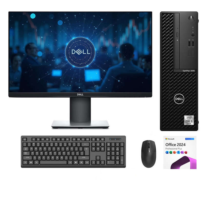 REFURBISHED - DELL OPTIPLEX 3090 SFF - I5 10505 - 10TH GEN - 16GB DDR4 - 512GB SSD - 23 INCH - DE...