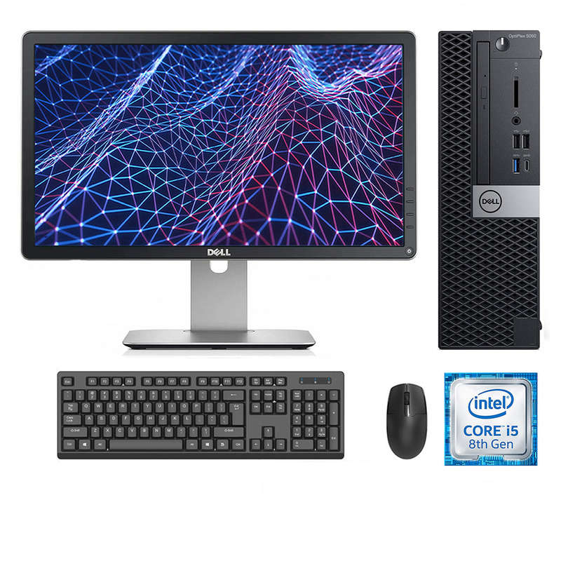 REFURBISHED - DELL OPTIPLEX 5060 SFF - I5 8400T - 8GB DDR4 - 256GB NVME SSD - 23INCH - DELL - P23...