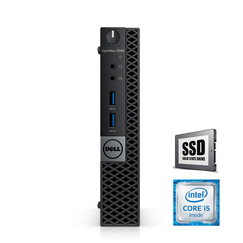 REFURBISHED - DELL OPTIPLEX 7040 MINI PC - I5 6500T - 8GB DDR4 - 128GB NVME SSD - WIFI - COMPUTER