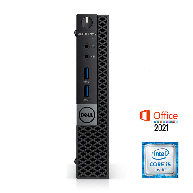 REFURBISHED - DELL OPTIPLEX 7040 MINI PC - I5 6500T - 8GB DDR4 - 128GB M.2 SSD - MS OFFICE 2021 -...