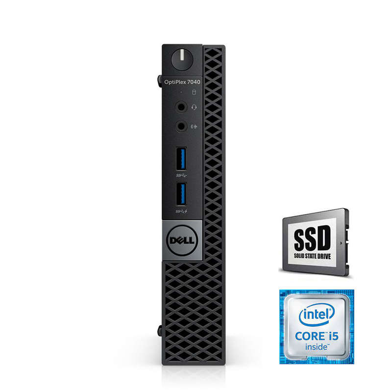 REFURBISHED - DELL OPTIPLEX 7040 MINI PC - I5 6500T - 8GB DDR4 - 128GB M.2 SSD - 19.5INCH - PHILI...