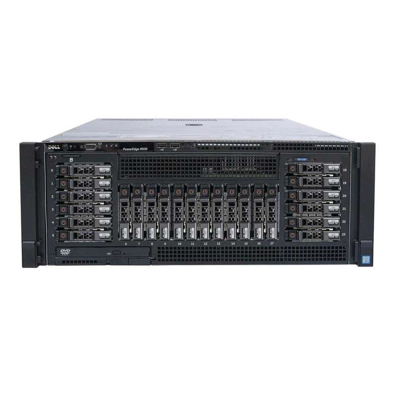 DELL PowerEdge R930 - 4X INTEL XEON - E7-8890 V4 - 24 CORE CPU - 2TB DDR4 RAM - 2X 240GB SSD - SE...