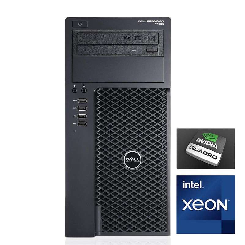 REFURBISHED - DELL PRECISION T1650 TOWER WORKSTATION - XEON E3 - 1225 V2 - 8GB DDR3 - 256GB SSD -...