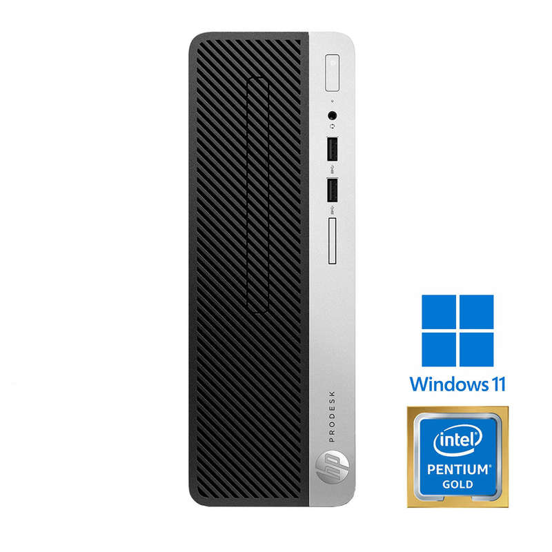 REFURBISHED - HP PRODESK 400 G5 SFF - PENTIUM GOLD G5400 8TH GEN - 8GB DDR4 - 256GB SSD - COMPUTER