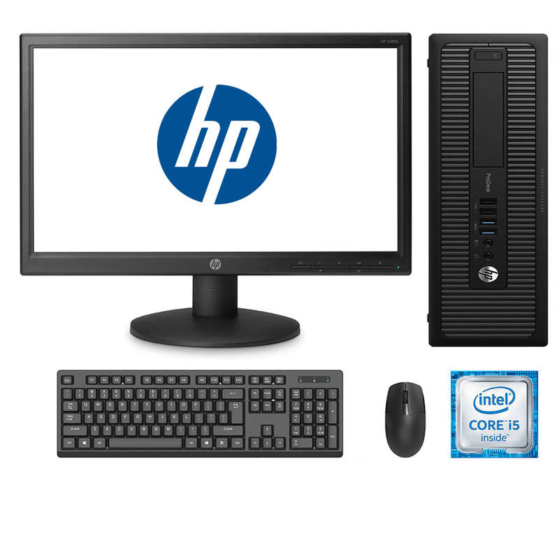 REFURBISHED - HP PRODESK 600 G2 SFF - I5 6500 - 8GB DDR4 - 256GB SSD - 19INCH - HP - V201A -  LED...