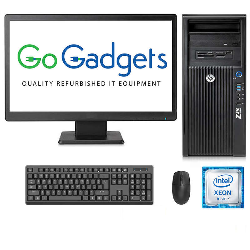 REFURBISHED - HP Z420 - XEON E5 1620 V2 - 64GB DDR3 - 256GB SSD - NVIDIA QUADRO FX 3800 - 22INCH ...