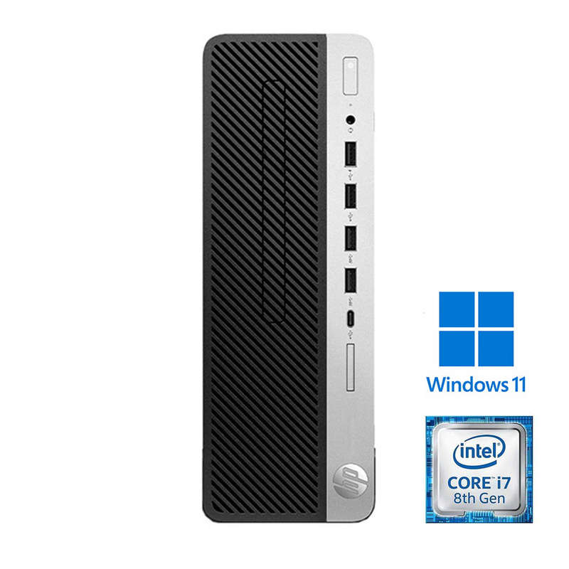 REFURBISHED - HP ELITEDESK 800 G4 SFF - I7 8700 - 8TH GEN - 8GB DDR4 - 256GB SSD - COMPUTER