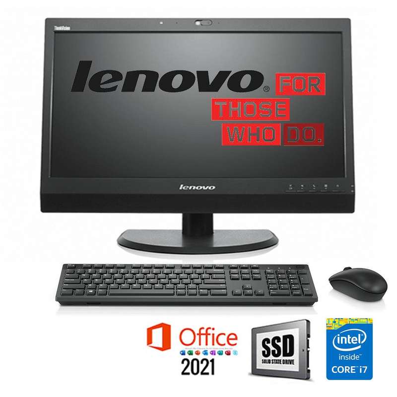 REFURBISHED - LENOVO THINKCENTRE M93Z - I7 4770S - 8GB DDR3 - 256GB SSD - 23 INCH - MS OFFICE 202...
