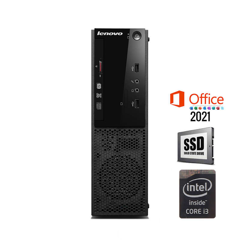 REFURBISHED - 5 x LENOVO S500 SFF - I3 4130 - 8GB DDR3 - 256GB SSD - MS OFFICE 2021 - COMPUTER - ...